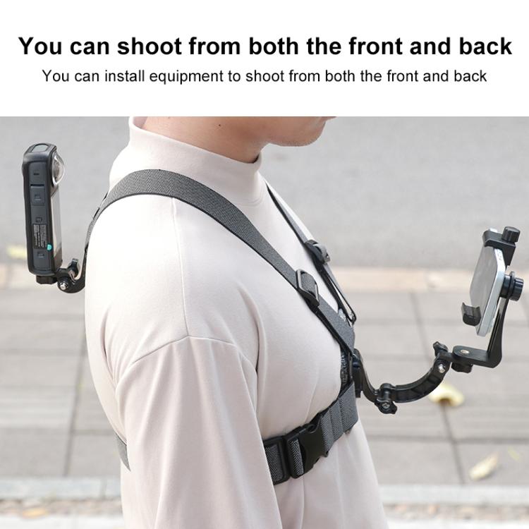 10 in 1 360 Phone Clamp Quick Release Body Mount Belt Chest Strap with Mount & Screw(Grey) - free shipping - PMC TechLife - Order now!