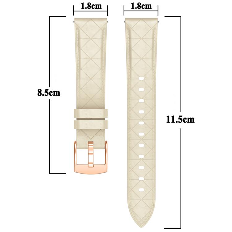 20mm Square Leather Rose Gold Buckle Watch Band(Pink) - free shipping - PMc TechLife - Order now!