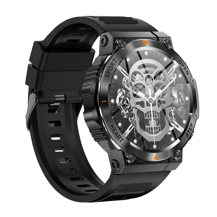 AK61 BT Call Smart Watch, Support Blood Pressure / Heart Rate / Sports Health Monitoring Fitness Tracker(Black Silicone) - free shipping - PMC TechLife - Order now!