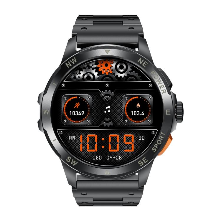 AK77 BT Call Smart Watch, Support Blood Oxygen / Blood Pressure / Heart Rate / Sports Health Monitoring Fitness Tracker(Black Steel) - free shipping - PMC TechLife - Order now!