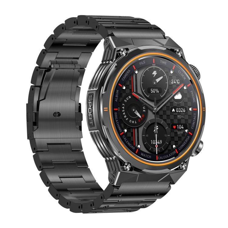 AK81 BT Call Smart Watch, Support Blood Pressure / Heart Rate / Sports Health Monitoring Fitness Tracker(Black Steel) - free shipping - PMC TechLife - Order now!