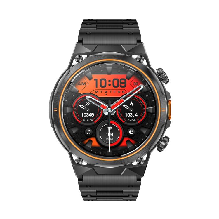 AK81 BT Call Smart Watch, Support Blood Pressure / Heart Rate / Sports Health Monitoring Fitness Tracker(Black Steel) - free shipping - PMC TechLife - Order now!