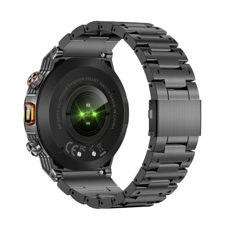 AK81 BT Call Smart Watch, Support Blood Pressure / Heart Rate / Sports Health Monitoring Fitness Tracker(Black Steel) - free shipping - PMC TechLife - Order now!
