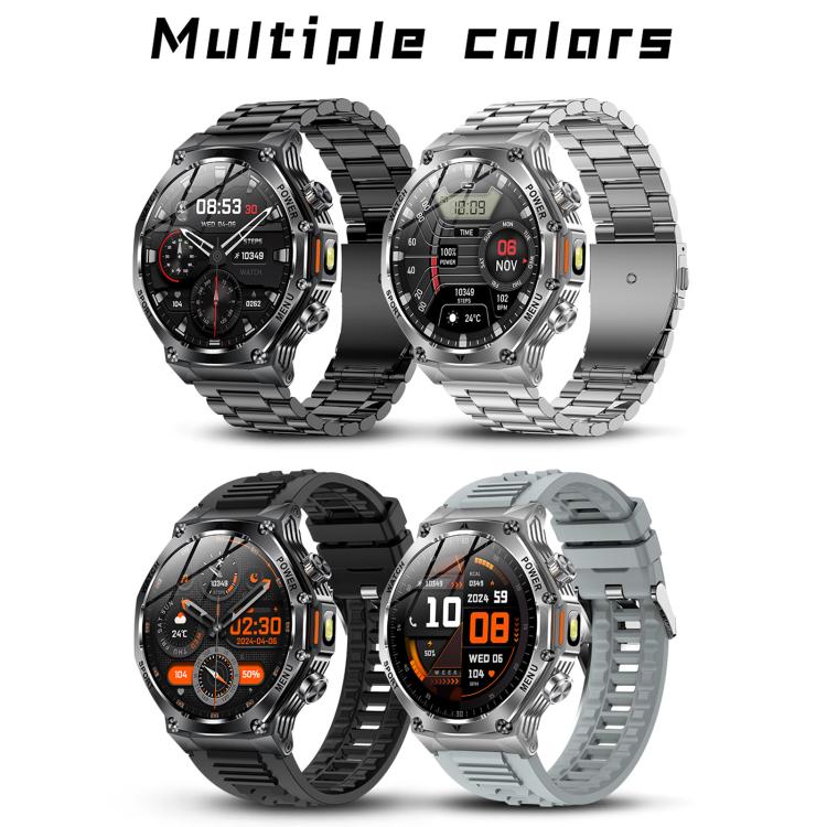 AK82 BT Call Smart Watch, Support Blood Oxygen / Blood Pressure / Heart Rate / Sports Health Monitoring Fitness Tracker(Space Gray  Steel) - free shipping - PMC TechLife - Order now!