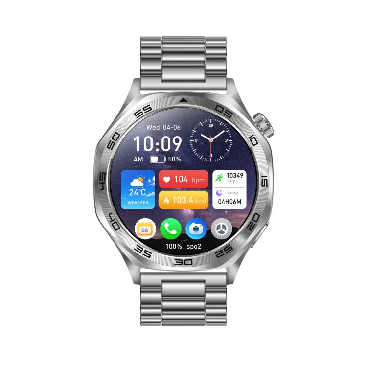 AK83 BT Call Smart Watch, Support Blood Pressure / Heart Rate / Sports Health Monitoring Fitness Tracker(Steel 3-Bead Steel) - free shipping - PMC TechLife - Order now!