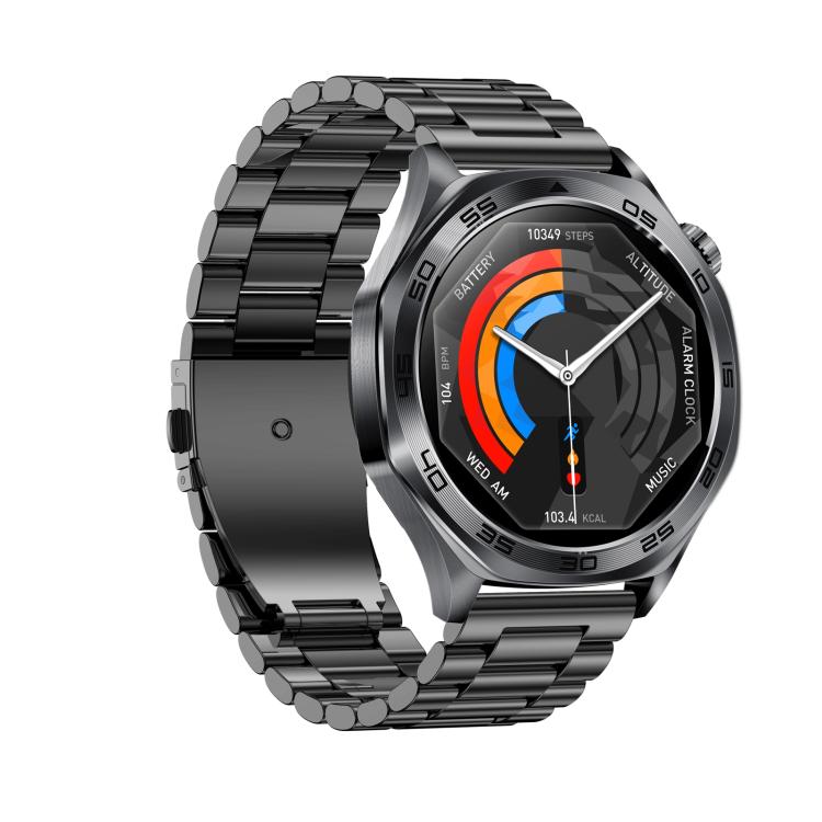 AK83 BT Call Smart Watch, Support Blood Pressure / Heart Rate / Sports Health Monitoring Fitness Tracker(Black 3-Bead Steel) - free shipping - PMC TechLife - Order now!