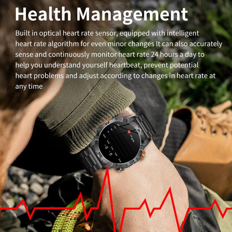 BH11 4G LTE Android 8.1 Smart Watch, 2GB+16GB, Unisoc 8541 Quad Core, Support Heart Rate / Blood Oxygen(Black Steel) - free shipping - PMC TechLife - Order now!