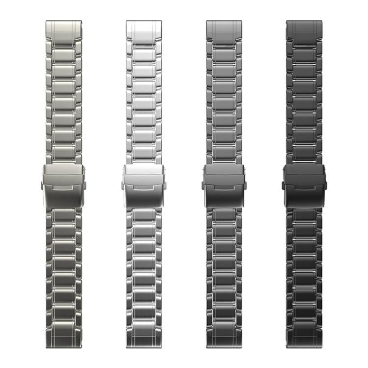 For Gamin 22mm Safety Buckle Pure Titanium Metal Watch Band(Silver) - free shipping - PMC TechLife - Order now!