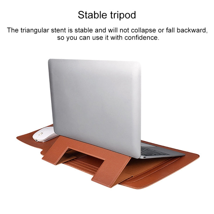 PU05 Sleeve Leather Case Carrying Bag for 15.4 inch Laptop(Green) - free shipping - PMC Jewellery - Order now!