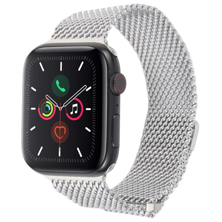 For Apple Watch 42mm / 41mm / 40mm / 38mm Double-section Magnetic Milanese Steel Watch Band(Silver) - free shipping - PMC TechLife - Order now!