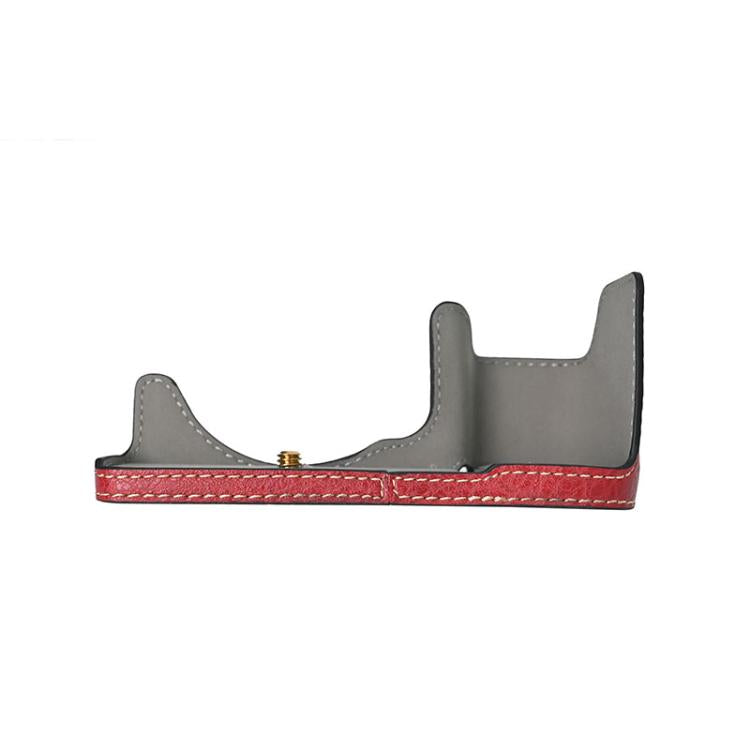 For Sony ILCE-6400 / A6300 / A6200 Litchi Texture PU Leather Camera Half Case Base(Green) - free shipping - PMC TechLife - Order now!