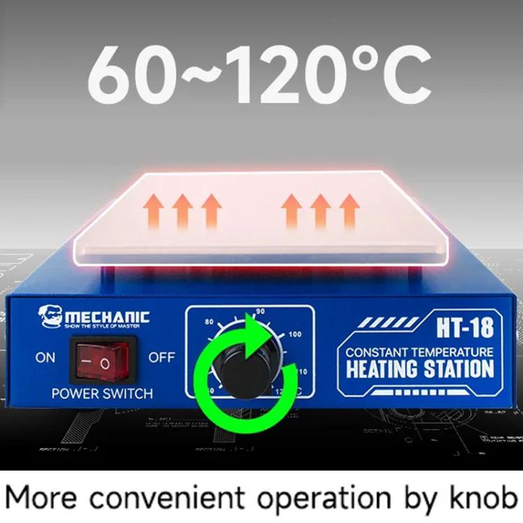 Mechanic HT-18 Intelligent Numerical Control Thermostatic Heating Platform, Plug:US Plug - free shipping - PMC TechLife - Order now!