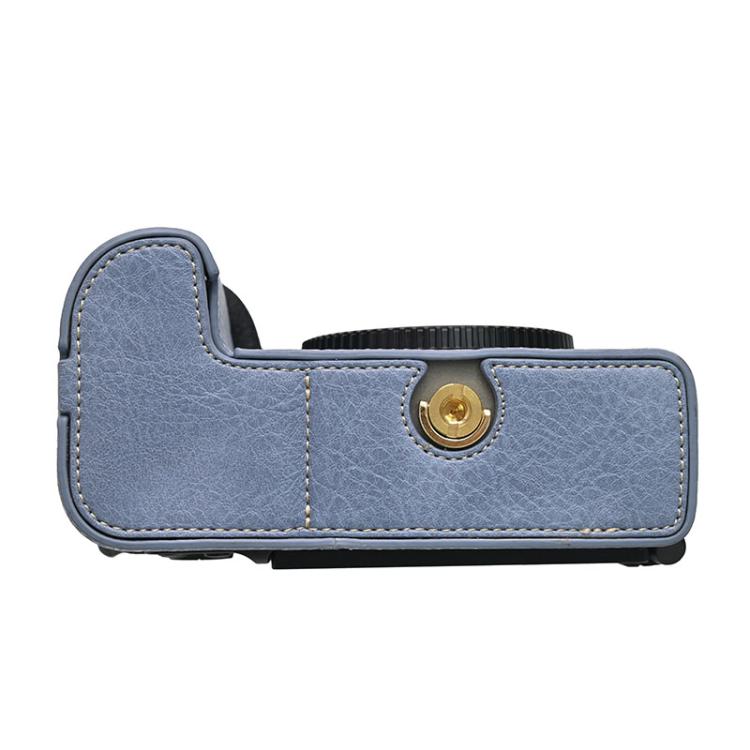 For Nikon Z6III Litchi Texture PU Leather Camera Half Case Base(Blue) - free shipping - PMC TechLife - Order now!