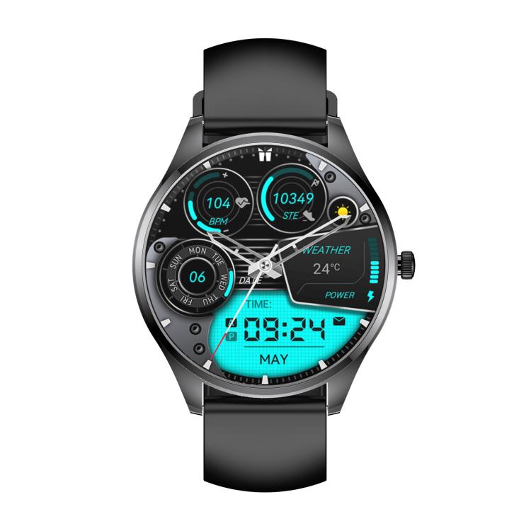 H77 1.43 inch AMOLED Screen Health & Fitness Smart Watch IP67 Waterproof Support BT Call(Black) - free shipping - PMC TechLife - Order now!