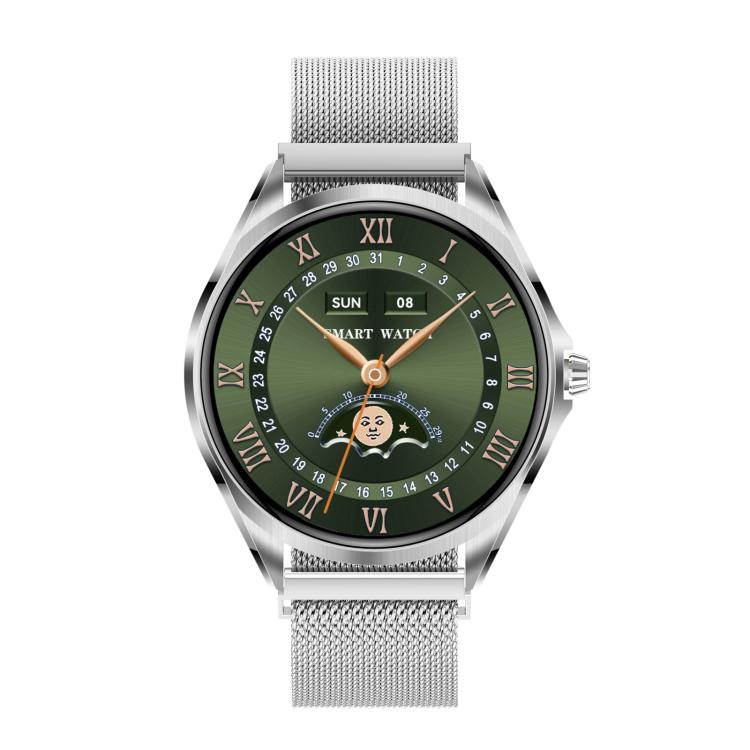 H78 1.43 inch AMOLED Screen Health & Fitness Smart Watch IP67 Waterproof Support BT Call(Silver Milanese) - free shipping - PMC TechLife - Order now!