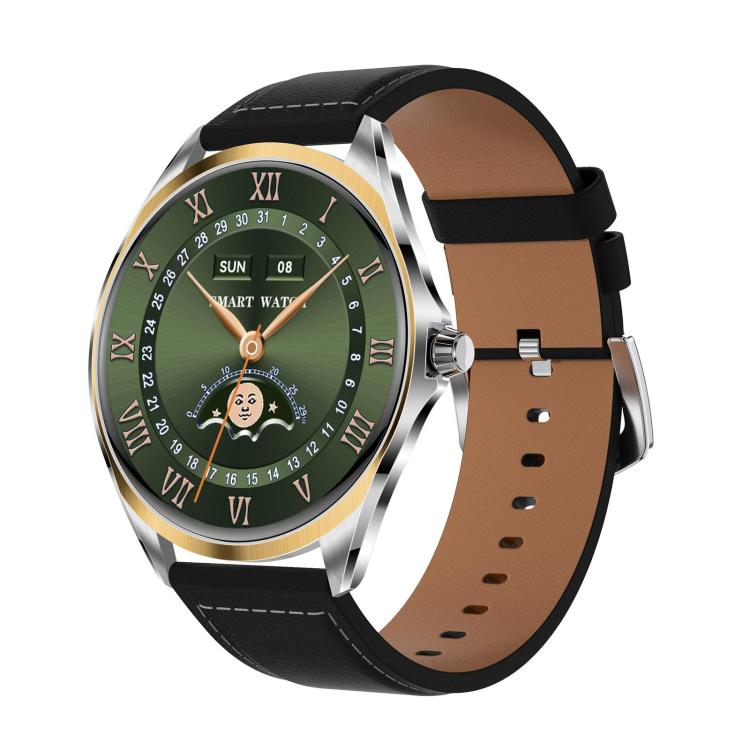 H78 1.43 inch AMOLED Screen Health & Fitness Smart Watch IP67 Waterproof Support BT Call(Gold Shell Black Leather) - free shipping - PMc TechLife - Order now!