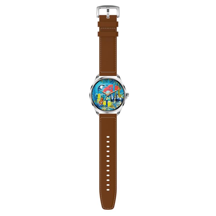 H78 1.43 inch AMOLED Screen Health & Fitness Smart Watch IP67 Waterproof Support BT Call(Silver Shell Brown Leather) - free shipping - PMc TechLife - Order now!