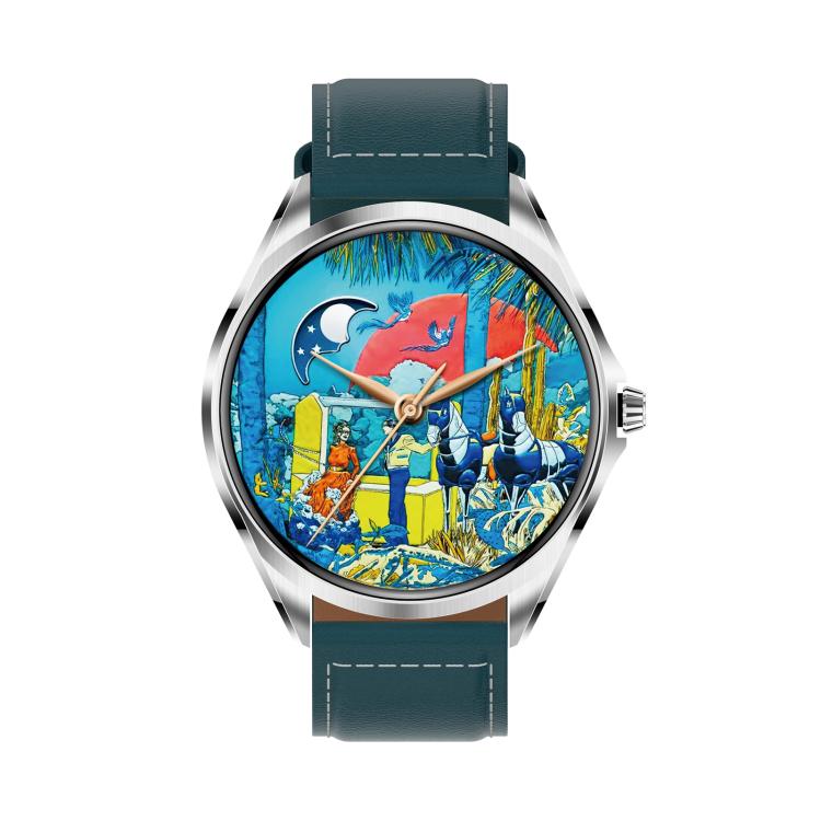 H78 1.43 inch AMOLED Screen Health & Fitness Smart Watch IP67 Waterproof Support BT Call(Silver Shell Blue Leather) - free shipping - PMc TechLife - Order now!