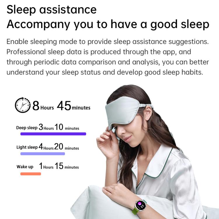 H78 1.43 inch AMOLED Screen Health & Fitness Smart Watch IP67 Waterproof Support BT Call(Silver Shell Brown Leather) - free shipping - PMc TechLife - Order now!