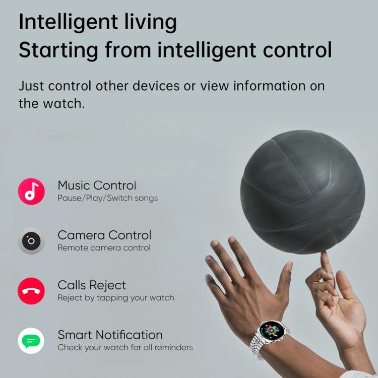 H78 1.43 inch AMOLED Screen Health & Fitness Smart Watch IP67 Waterproof Support BT Call(Silver Shell Green Leather) - free shipping - PMC TechLife - Order now!