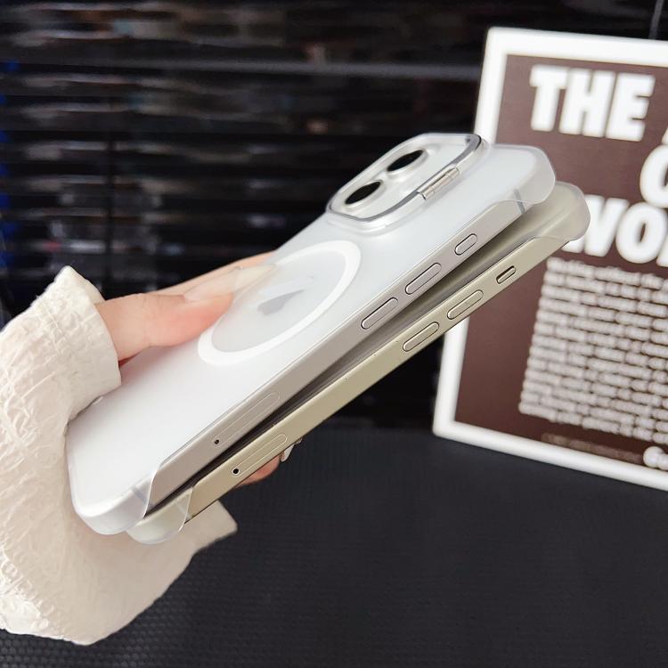 For iPhone 15 Pro Max Ultra-thin Transparent MagSafe Magnetic Frameless Lens Holder Phone Case - free shipping - PMC TechLife - Order now!