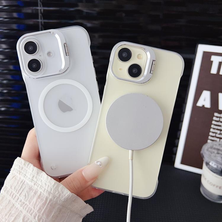 For iPhone 16 Ultra-thin Transparent MagSafe Magnetic Frameless Lens Holder Phone Case - free shipping - PMC TechLife - Order now!