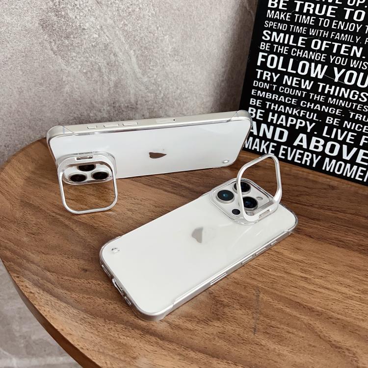 For iPhone 14 / 13 Ultra-thin Transparent Frameless Lens Holder Phone Case - free shipping - PMC TechLife - Order now!