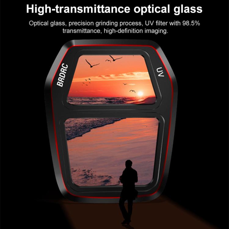 For DJI Air 3S BRDRC Camera Lens Filter, Filter:3 in 1 CPL UV ND16 - free shipping - PMC TechLife - Order now!