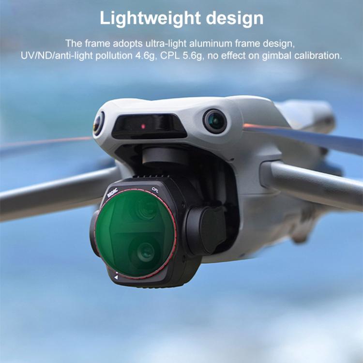 For DJI Air 3S BRDRC Camera Lens Filter, Filter:6 in 1 ND8-64 UV CPL - free shipping - PMC TechLife - Order now!