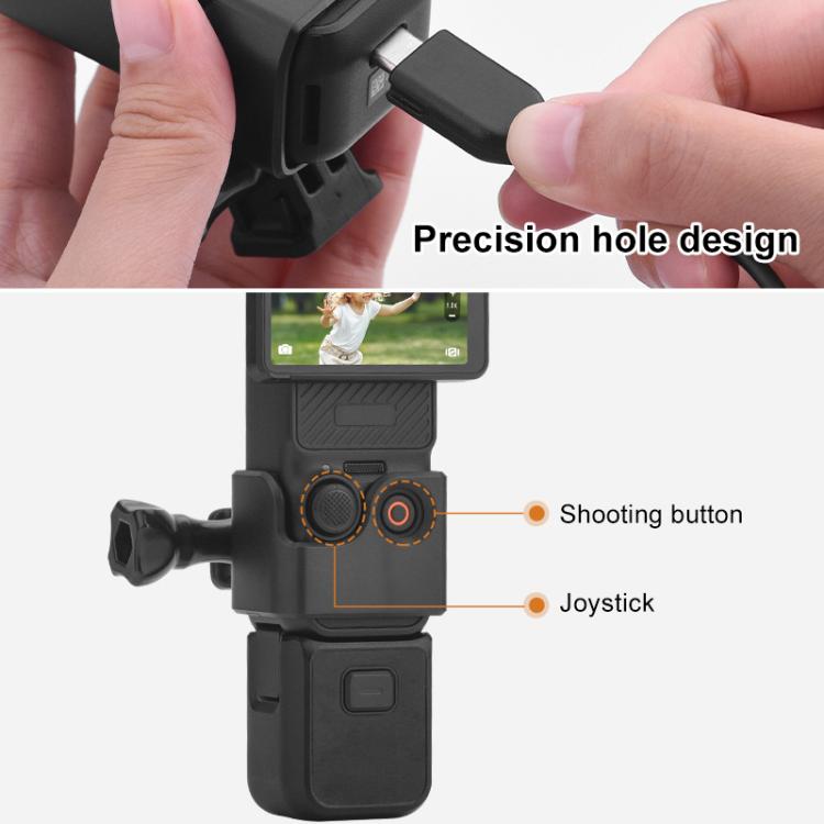 For DJI OSMO Pocket 3 BRDRC Protection Frame Adapter Base, Type:Frame + Chest Strap - free shipping - PMC TechLife - Order now!