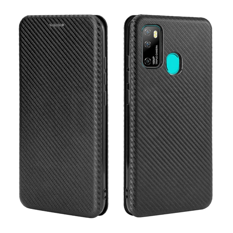 For Ulefone Note 9P Carbon Fiber Texture Horizontal Flip TPU + PC + PU Leather Case with Card Slot & Lanyard(Black) - Ulefone Cases by PMC Jewellery | Online Shopping South Africa | PMC Jewellery | Buy Now Pay Later Mobicred
