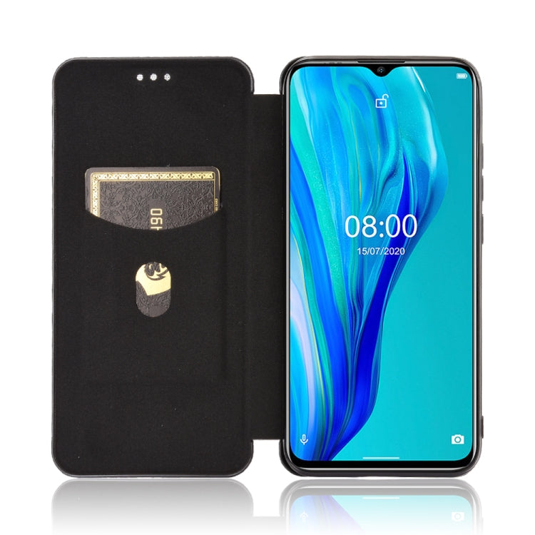 For Ulefone Note 9P Carbon Fiber Texture Horizontal Flip TPU + PC + PU Leather Case with Card Slot & Lanyard(Black) - Ulefone Cases by PMC Jewellery | Online Shopping South Africa | PMC Jewellery | Buy Now Pay Later Mobicred