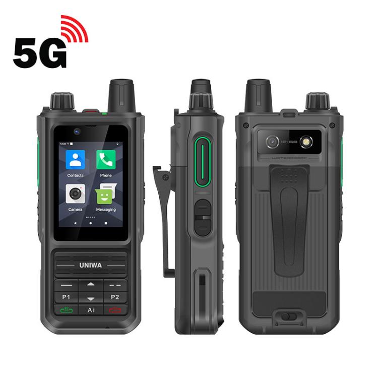 UNIWA NR120 PoC Walkie-Talkie Rugged Phone, 3GB+32GB, 2.4 inch Android 13 Unisoc T158 Octa Core, Network: 5G, NFC, SOS, Plug:EU Plug(Black) - free shipping - PMc TechLife - Order now!