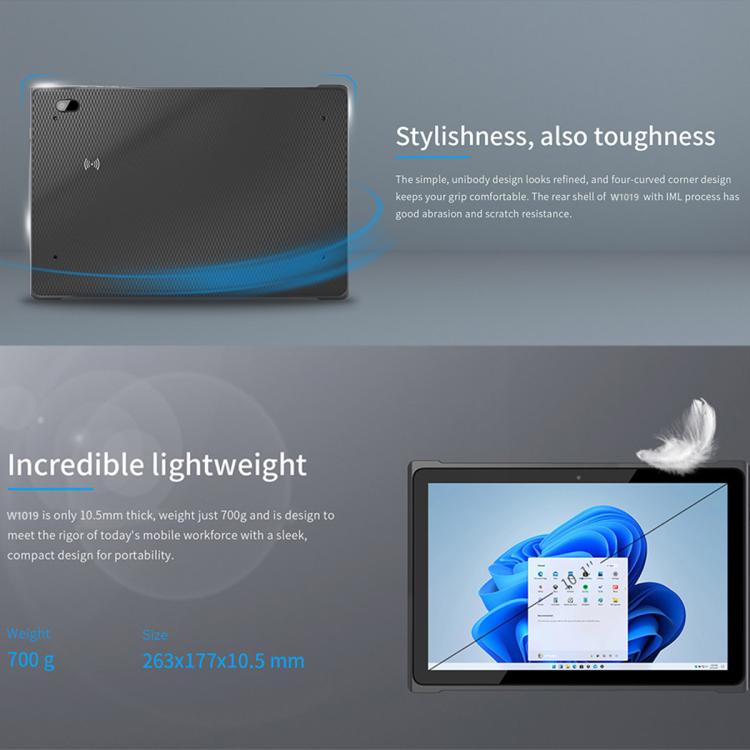 QCOM W1019 Windows 11 Pro Tablet PC, 8GB+128GB, 10.1 inch Qualcomm SC7180 Kryo 468 8C8T Octa Core, Network: 4G, OTG, Plug:US Plug(White) - free shipping - PMc TechLife - Order now!