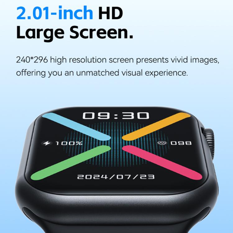 WK WH-08 Dreamer S Smart Watch, 2.01 inch Screen, Support BT Call(Black) - free shipping - PMc TechLife - Order now!