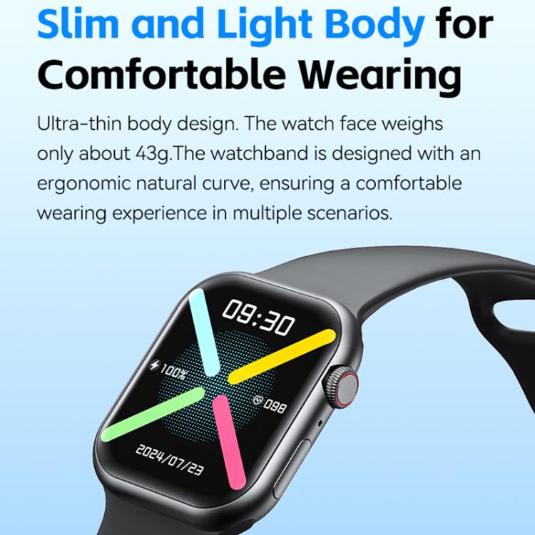 WK WH-08 Dreamer S Smart Watch, 2.01 inch Screen, Support BT Call(Black) - free shipping - PMc TechLife - Order now!