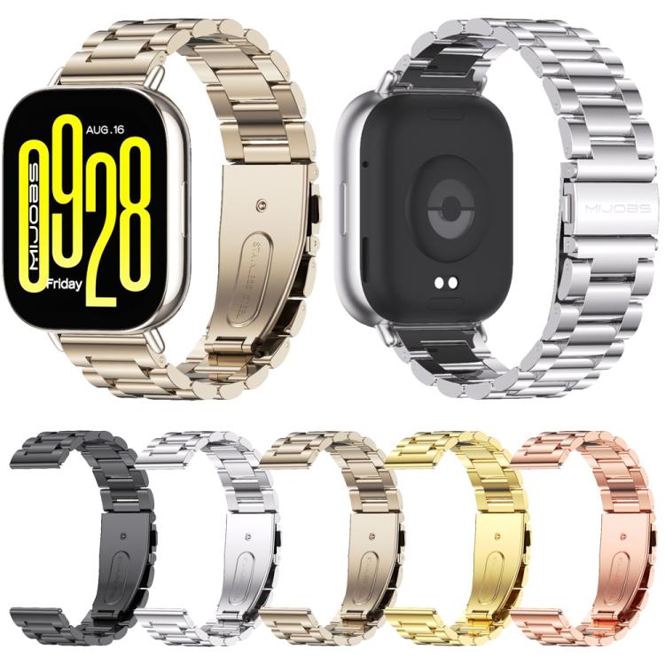 22mm MIJOBS Three Beads Metal Watch Band(Gold) - free shipping - PMC TechLife - Order now!