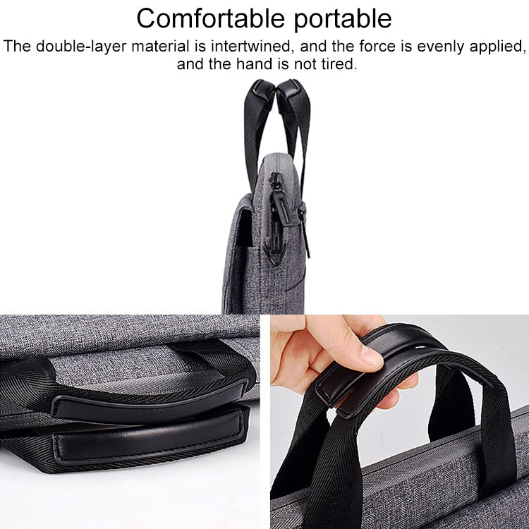 ST08 Handheld Briefcase Carrying Storage Bag with Shoulder Strap for 15.4 inch Laptop(Black) - 15 inch by PMC Jewellery | Online Shopping South Africa | PMC Jewellery | Buy Now Pay Later Mobicred