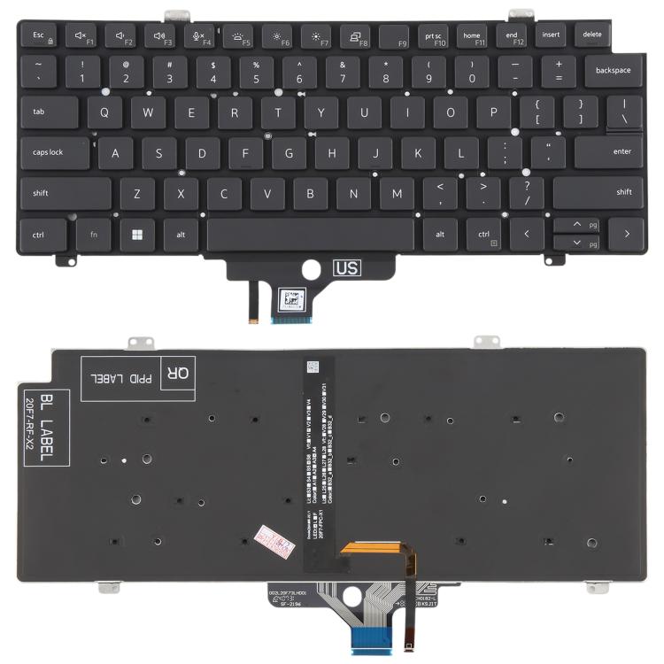 US Version Backlit Laptop Keyboard for Dell Latitude 7420 5420(Black) - free shipping - PMC TechLife - Order now!