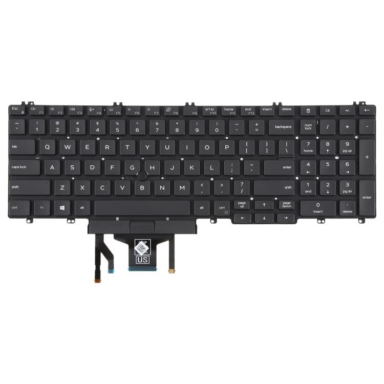 US Version Backlit Laptop Keyboard with Pointing for Dell Latitude 5500 5501 5511 5510 3500 3501 0MMH7V(Black) - free shipping - PMC TechLife - Order now!