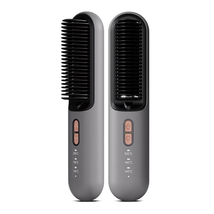 K-SKIN KD382B Negative Ion Hair Care Type-C Wireless Hair Straightening Comb(Grey) - free shipping - PMC TechLife - Order now!