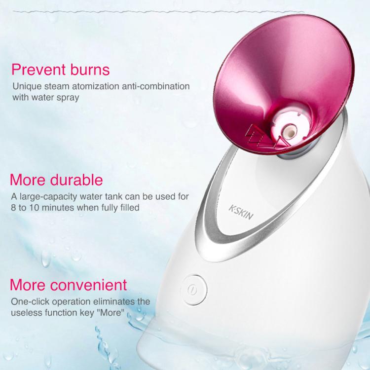 K-SKIN KD2331A Nano Ions Hot Spray Face Steamer Moisturizing Skin Beauty Device(AU Plug) - free shipping - PMC TechLife - Order now!