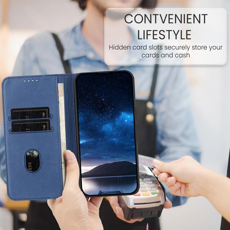 For iPhone 17 Pro Strong Magnetic Frosted Flip Leather Phone Case(Royal Blue) - free shipping - PMc TechLife - Order now!