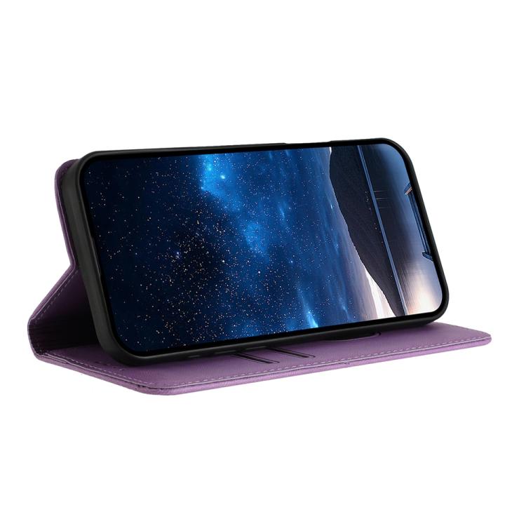 For iPhone 17 Pro Strong Magnetic Frosted Flip Leather Phone Case(Light Purple) - free shipping - PMc TechLife - Order now!