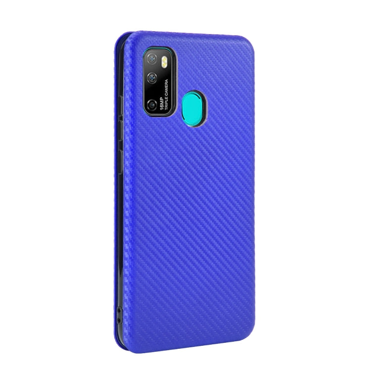 For Ulefone Note 9P Carbon Fiber Texture Horizontal Flip TPU + PC + PU Leather Case with Card Slot(Blue) - Ulefone Cases by PMC Jewellery | Online Shopping South Africa | PMC Jewellery | Buy Now Pay Later Mobicred