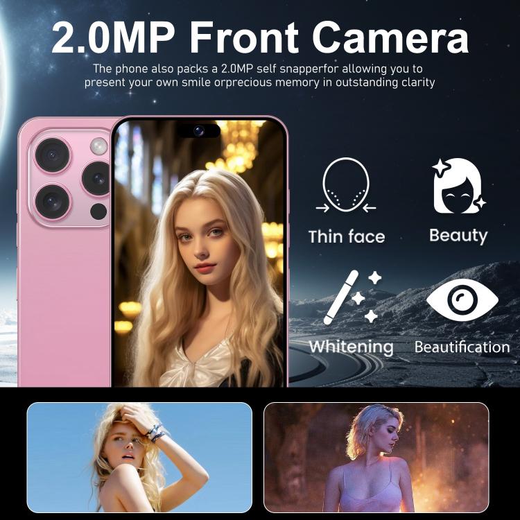 I16 Pro Max / VD1, 3GB+32GB, 6.8 inch Android 10 MTK6753 Octa Core, Network: 4G, Dual SIM, Plug:US Plug(Purple) - free shipping - PMc TechLife - Order now!