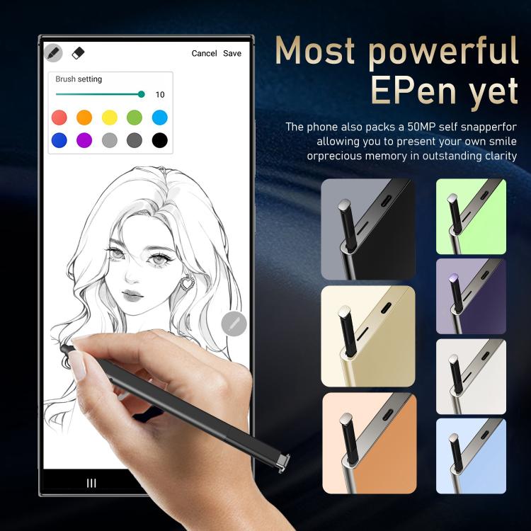 S24 Ultra / S7, 4GB+128GB, 6.75 inch Android 10 MTK6750 Octa Core, Network: 4G, Dual SIM, Plug:EU Plug(Green) - free shipping - PMc TechLife - Order now!