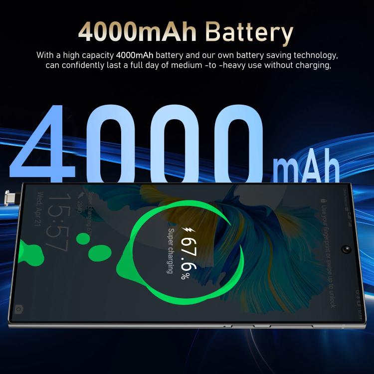 S24 Ultra / S7, 4GB+128GB, 6.75 inch Android 10 MTK6750 Octa Core, Network: 4G, Dual SIM, Plug:EU Plug(Black) - free shipping - PMc TechLife - Order now!