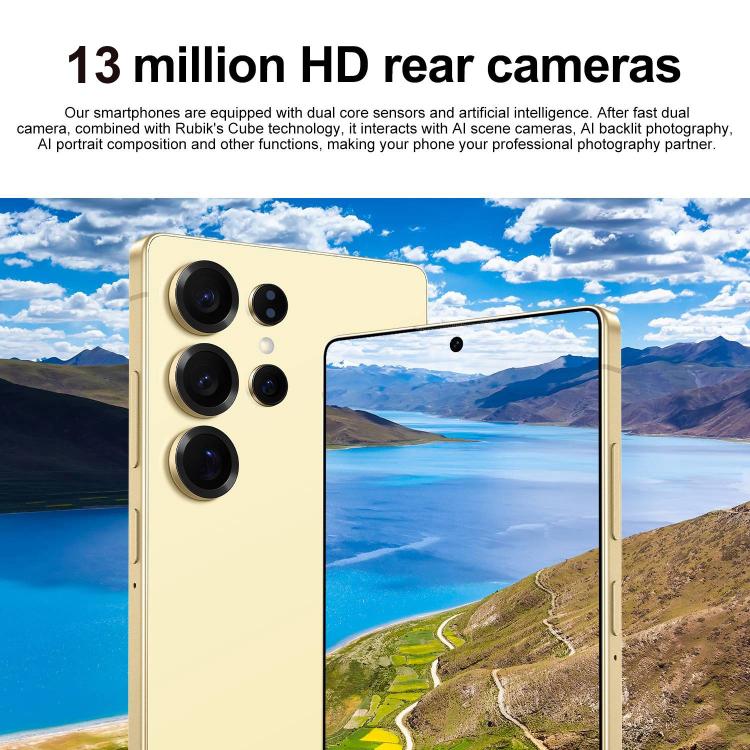 S25 Ultra / S11, 4GB+64GB, 6.75 inch Android 12 MTK6762 Octa Core, Network: 4G, Dual SIM, Plug:EU Plug(White) - free shipping - PMc TechLife - Order now!