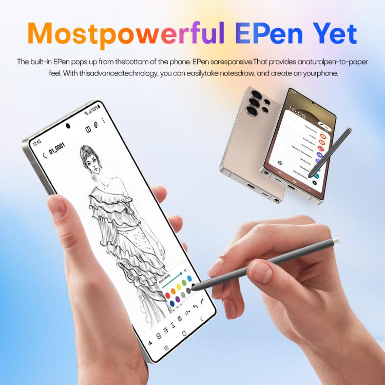 S25 Ultra / Q25, 4GB+64GB, 6.75 inch Android 12 MTK6762 Octa Core, Network: 4G, Dual SIM, with Stylus Pen, Plug:US Plug(Titanium White Sliver) - free shipping - PMc TechLife - Order now!